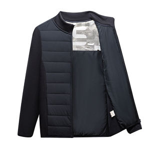 啄木鸟冬男士保暖衣男士羊毛夹棉加厚内穿小棉袄爸爸冬装轻薄棉服