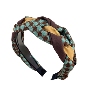 佟丽娅同款麻花高颅顶发箍女2025新款高级感女款头箍日常外戴头饰