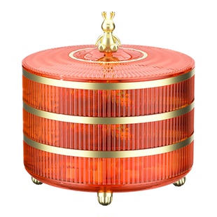 过年果盘客厅茶几家用分格干果盘大容量糖果盒环保密封零食摆放盘