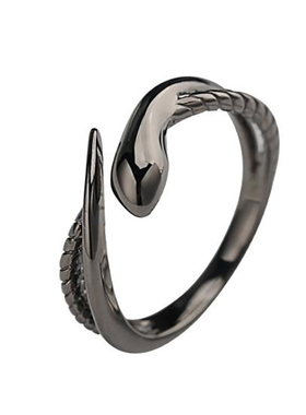 新款高级感夜行蛇乌洛波洛斯戒指