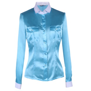 空姐职业装女夏衬衫大韩空乘制服面试工作服衬衣裙子套装高端定制