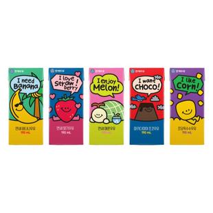 韩国延世乳业香蕉味巧克力味牛奶饮料儿童学生早餐奶风味牛奶