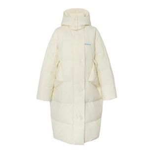 WhyBerry 22AW“保命羽绒”设计感长款羽绒服白色宽松保暖厚外套