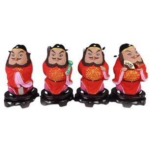 天津泥人张彩塑桌面摆件特色手工艺品 钟馗 稳居商务会议礼品礼物