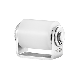 304不锈钢支架导向轴承尼龙滑轮移动门铁支架夹轮轨道定向位轮子