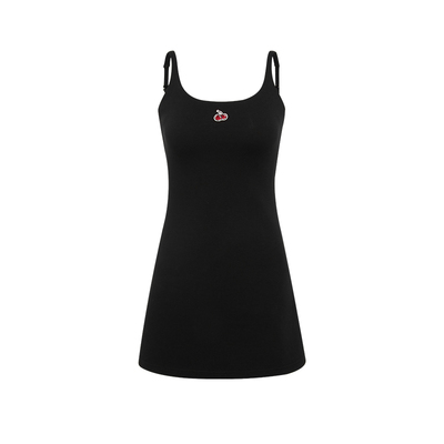 樱桃KIRSH韩系黑色吊带连衣裙