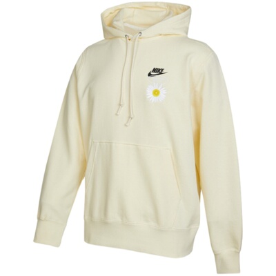 织刺绣小雏菊休闲连帽卫衣