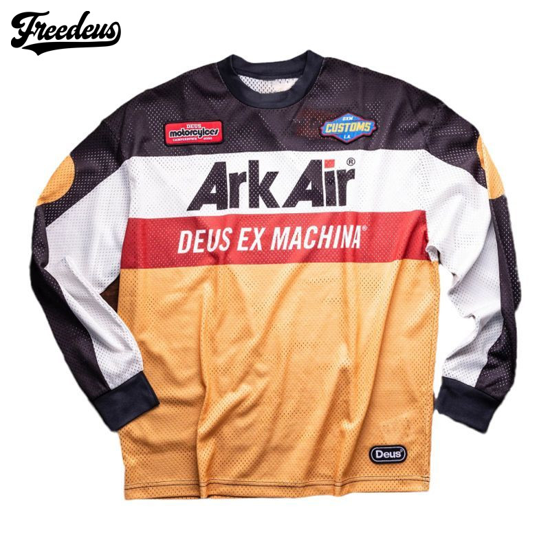 2023夏季deus摩托车越野服长袖透气速干衣自行车山地车速降骑行服