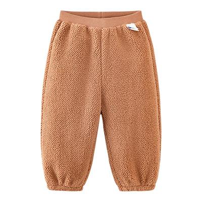 迷你巴拉巴拉仿羊羔毛长裤