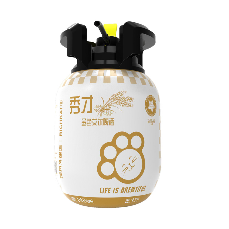 猫员外秀才5L桶9.5°P精酿啤酒