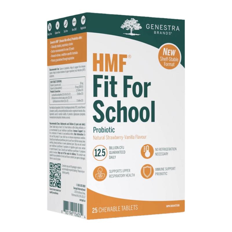 加拿大Genestra HMF Fit For School儿童益生菌免疫支持 呼吸健康