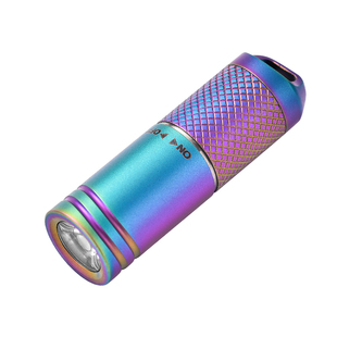 迪拓钛合金钥匙扣手电筒小便携迷你强光可充电小型户外随身钛手电