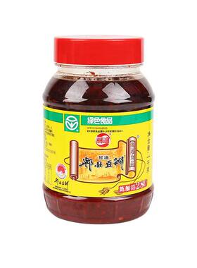 丽通郫县红油豆瓣酱1kg绿色经典地道川味瓶装家用辣椒酱鲜香