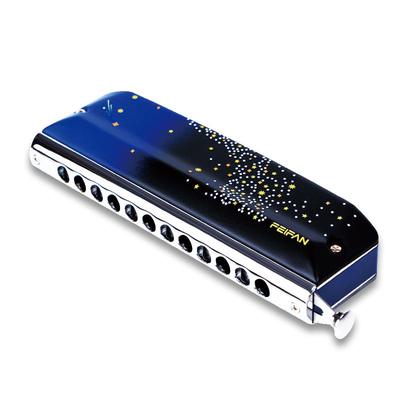 飞繁仰望星空半音阶口琴YW48易吹