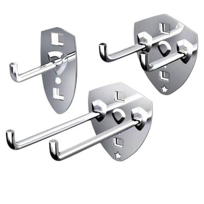 不锈钢配件多孔板单双直钩挂钩架