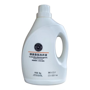 许昌胖东来DL酵素香氛小苍兰洗衣液3kg*4桶装通用超市正品代购