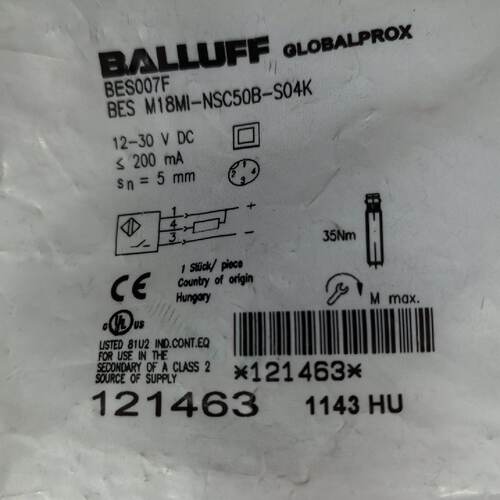 议价巴鲁夫开关，BES007F，M18MI-NSC50B适用