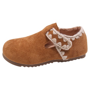 儿童鞋子女童皮鞋2026秋季新款小女孩百搭勃肯鞋英伦风宝宝鞋软底