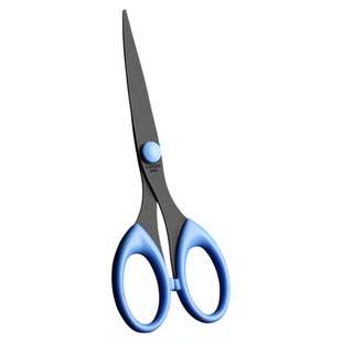 黑刃剪刀家用不锈钢办公黑刃锋利手工剪纸裁缝文具专用学生特氟龙小剪子安全美工大号学生用多功能工业用小号