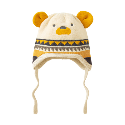 男宝宝帽子秋冬婴幼儿护耳帽冬季婴儿冬天男童儿童针织毛线帽冬款