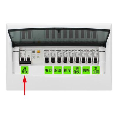 夜光电表箱标签贴纸电闸强电空开配电标签贴灯开关标签开关标识贴