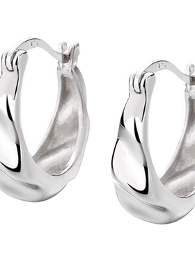 足银莫比乌斯耳环女高级感耳扣