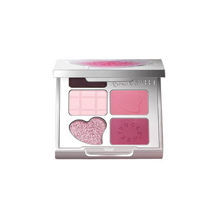 一盘全包！ROCK SWEET摇滚甜心五色多用眼影盘哑光珠光提亮大地色