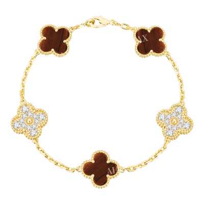 TWINSLULU精致双色四叶草手链