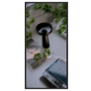 蓝灰色长虹玻璃贴膜透光半模糊客厅厨房移门办公室隔断玄关装饰膜