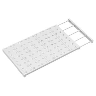 简易衣柜收纳分层隔板柜子免钉置物架橱柜分隔层架宿舍伸缩整理架