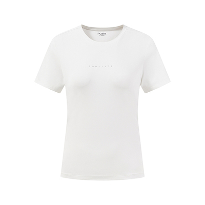 PONY波尼1972夏季新款女子抗菌抗紫外线吸湿速干短袖T恤