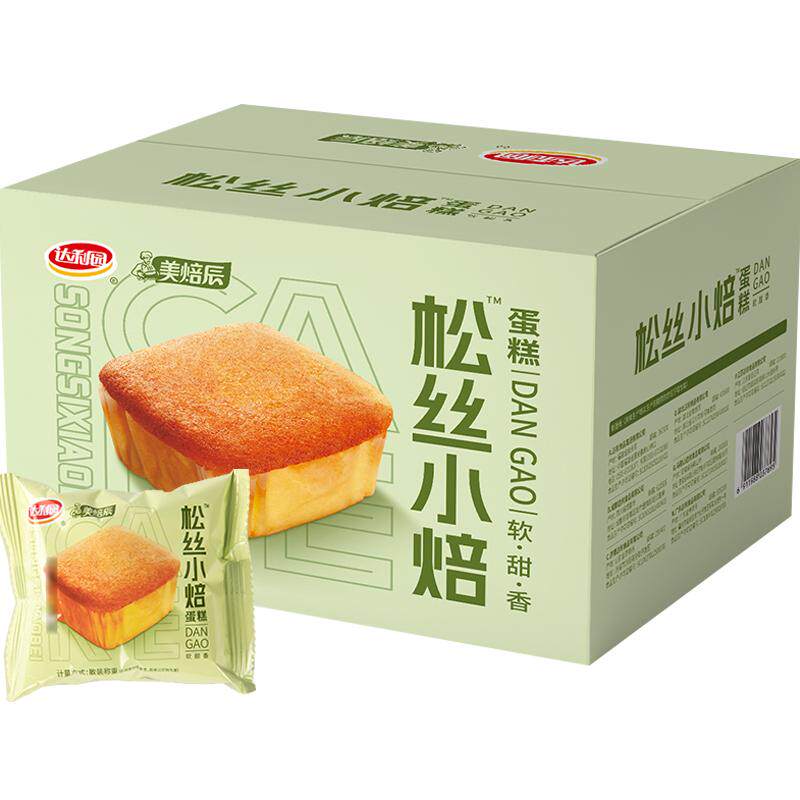 年货礼盒达利园美焙辰糕点松丝小焙吐司面包450g早餐拔丝零食营养