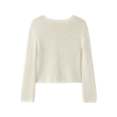 440ME棉亚麻混纺时髦慵懒毛衣