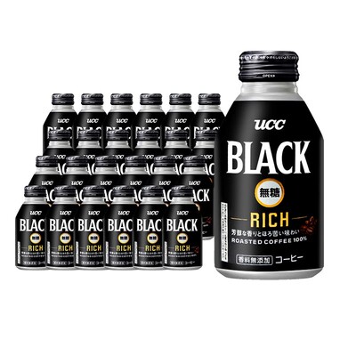 UCC即饮黑咖啡饮料日本进口24罐