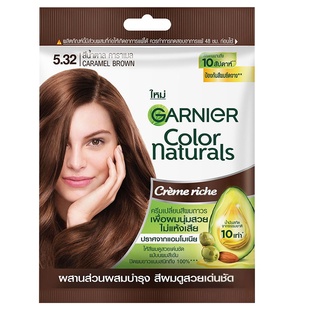 保税~泰国卡尼尔garnier 遮白发染发膏 植物精华60ml黑色染发剂