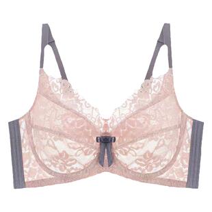 傲思曼大胸显小文胸薄款全罩杯收副乳矫正下垂胸罩大码超薄内衣女