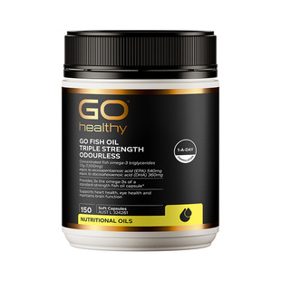 GO Healthy高之源深海鱼油omega3高浓度软胶囊中老年人新西兰进口