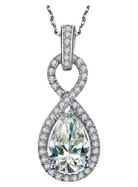 银镀女玫瑰金特别别致项链