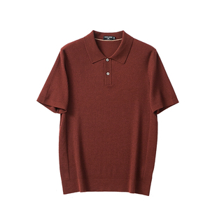 大自然的馈赠 霍巴特羊毛秋冬男士100%精纺羊毛POLO衫男羊毛衫