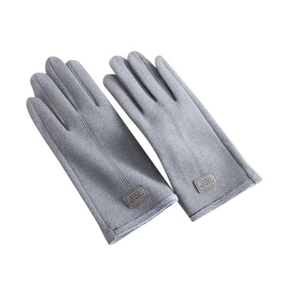 手套男冬季德绒保暖加绒加厚骑行秋冬防风触屏防寒钓鱼电动车防冻