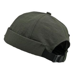 速干透气瓜皮帽男薄款无檐西瓜帽寸头雅痞日系地主帽女潮美式工装