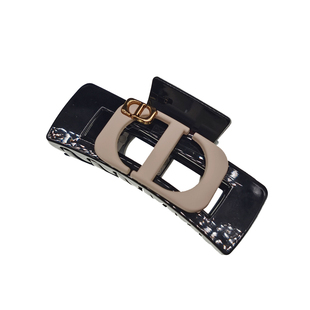 2025新款高级感ins轻奢发抓糖果色撞色猪鼻子抓夹大号亚克力发夹