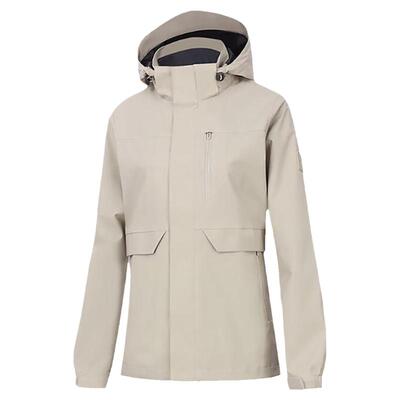 Lining/李宁正品新款女子简约休闲防泼水连帽外套AFDT750