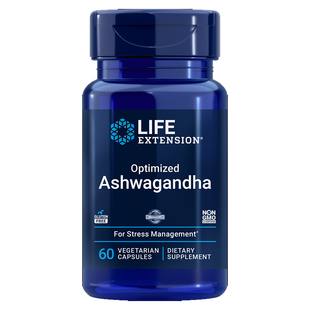 优化南非醉茄Life Extension专利印度人参Ashwagandha皮质醇 60粒