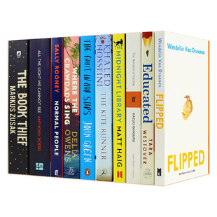 弘书阁英语文库之十大当代英语文学名著 英文原版 含怦然心动Educated正常人追风筝的人长日将尽偷书贼午夜图书馆无比美妙的痛苦等