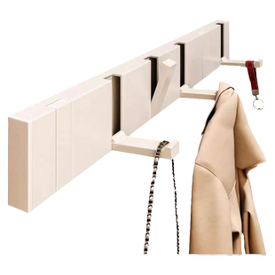 入户门隐形挂钩衣架壁挂门后墙上衣服浴室玄关衣帽折叠排钩免打孔