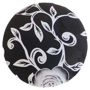 塑料圆凳面板垫子彩色八孔皮革加厚布艺软面圆形坐面直径29CM