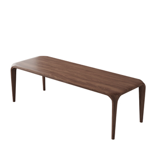 南美胡桃木实木书桌茶桌一体现代简约家用客厅办公室原木榫卯茶台