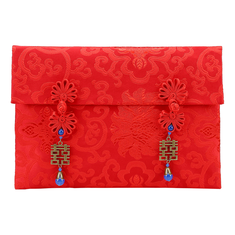 结婚喜字红包超大礼金包聘彩礼3万6万10万元大红包改口订婚红包袋