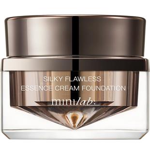 minilab奢缎臻颜精华粉底霜奢润遮瑕虫草养肤彩妆服帖持久不脱妆
